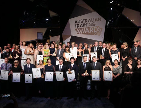Australian Training Awards | CAQA Publications Award recipients celebrate their success at the Australian Training Awards 2019, showcasing excellence in vet training.