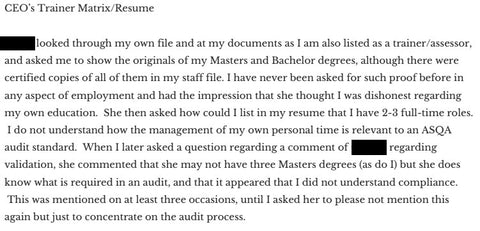 An article discusses RTO experiences with ASQA, providing valuable vet training resources.
